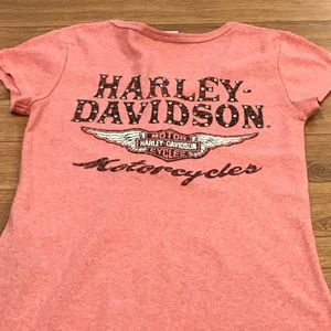 Harley Davidson pink shirt size medium